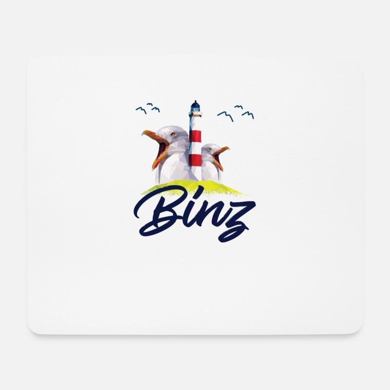 Binz Ostsee Rügen Sommerurlaub Küste Geschenke - Mousepad (Querformat) - Weiß