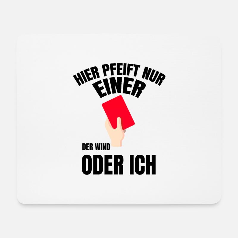 Schiedsrichter Karten Schiedsrichter Schiri Karten - Mousepad (Querformat) - Weiß