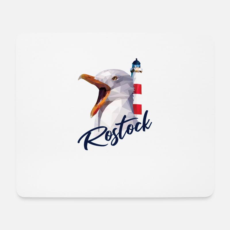 Rostock Hansestadt Rostocker Rostockerin Geschenk - Mousepad (Querformat) - Weiß