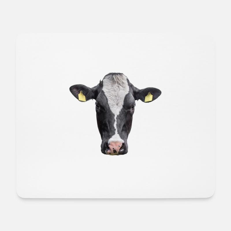 Cow. Kuh. - Mousepad (Querformat) - Weiß