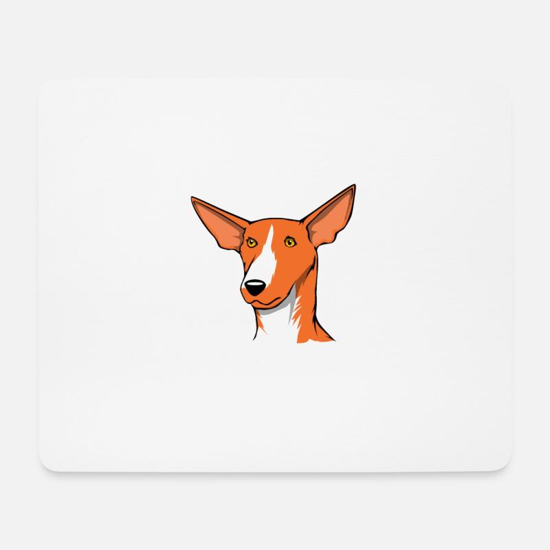 Podenco Jagdhund Hundehalter & Hundeliebhaber - Mousepad (Querformat) - Weiß