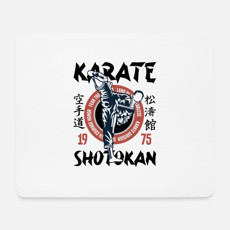 Karate Shotokan - Mousepad (Querformat) - Weiß