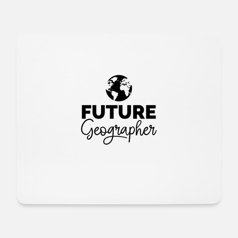 Zukünftiger Geograph - Mousepad (Querformat) - Weiß