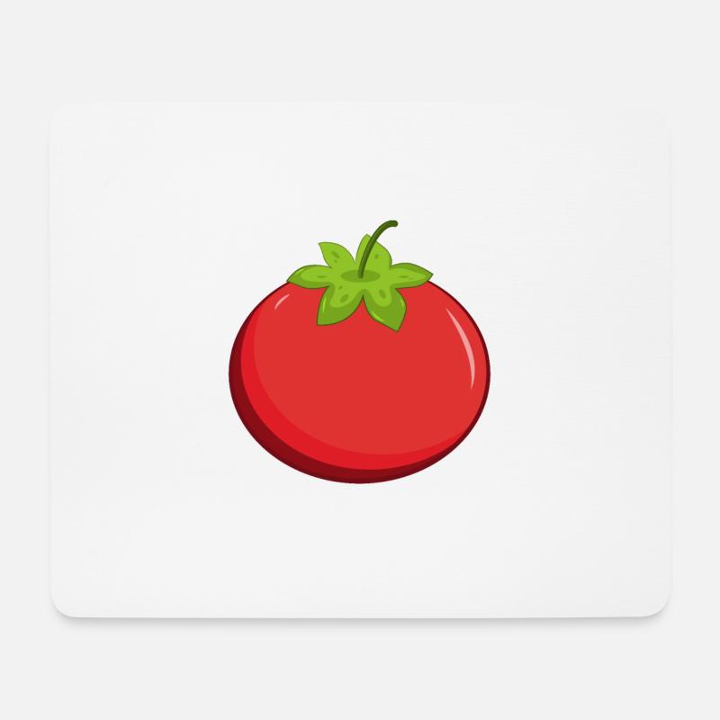 Tomate - Mousepad (Querformat) - Weiß