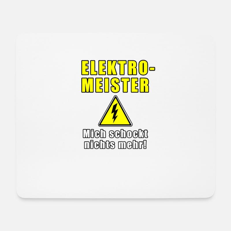 Elektromeister Mich Schockt Nichts Mehr - Mousepad (Querformat) - Weiß