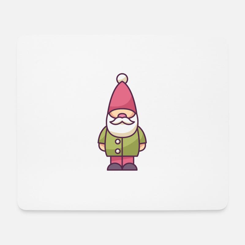 Gartenzwerg - Mousepad (Querformat) - Weiß