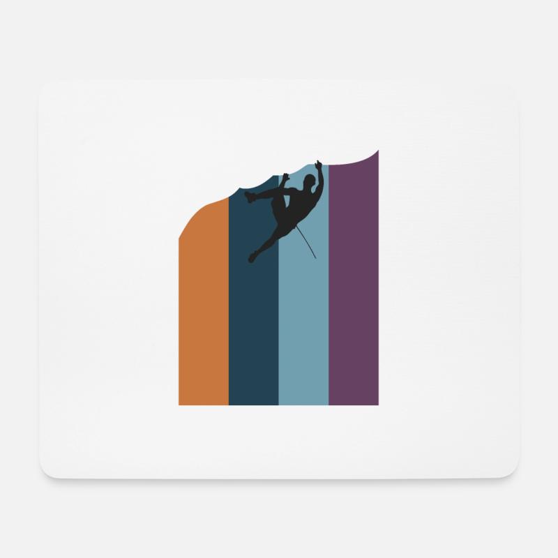 Rock Climbing - Mousepad (Querformat) - Weiß