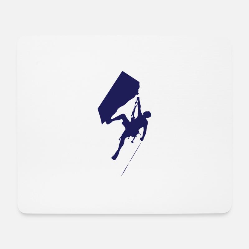 Rock Climbing - Mousepad (Querformat) - Weiß