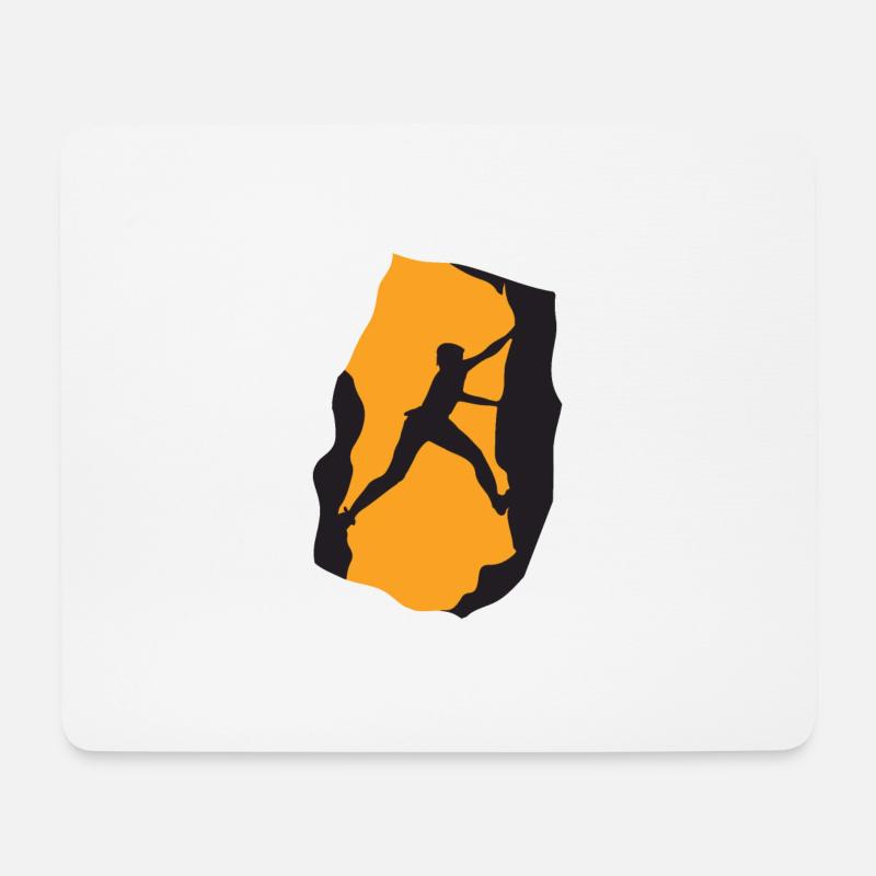 Rock Climbing - Mousepad (Querformat) - Weiß