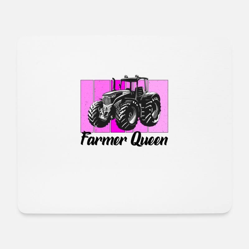 Farmer queen - Mouse Pad (horizontal) - white