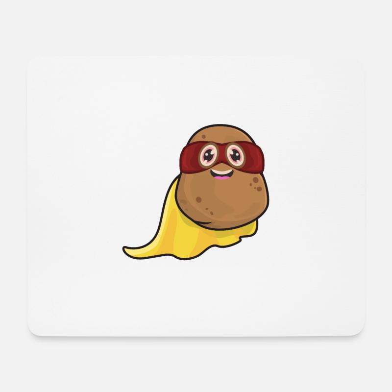 Kartoffel - Mousepad (Querformat) - Weiß