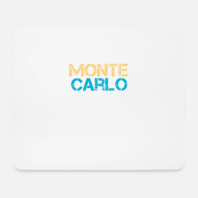 Monte Carlo - Mousepad (Querformat) - Weiß