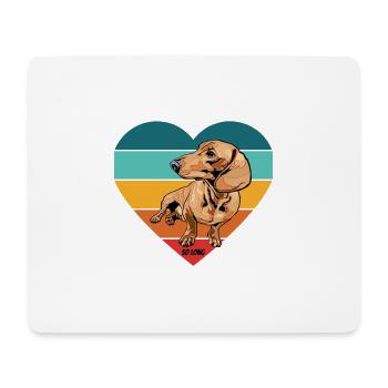 Dackel für Leute, die Dackel mögen - Mousepad (Querformat) - Weiß - Vorne