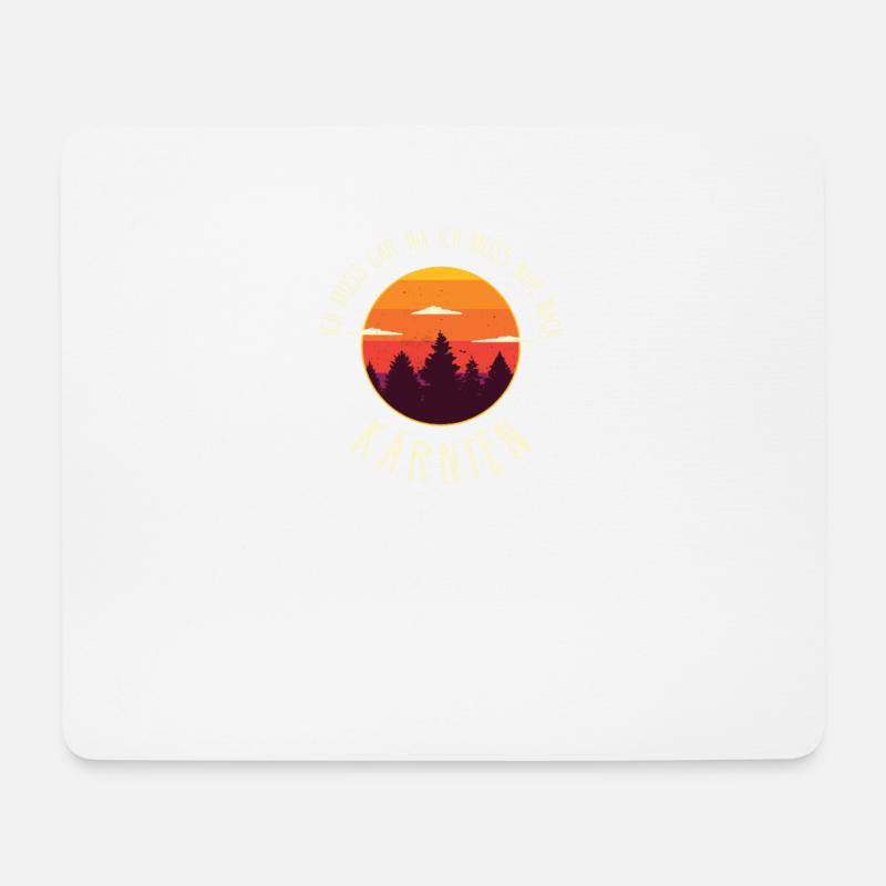 Kärnten Österreich Millstätter See Geschenk - Mousepad (Querformat) - Weiß