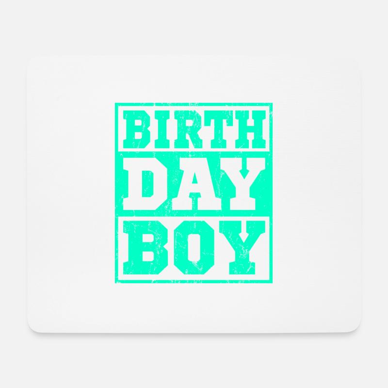 BIRTHDAY BOY Geburtstag Junge Geschenk - Mousepad (Querformat) - Weiß