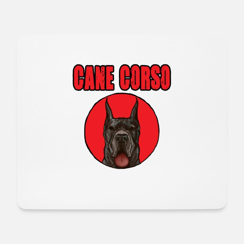 Cane Corso Design - Mousepad (Querformat) - Weiß