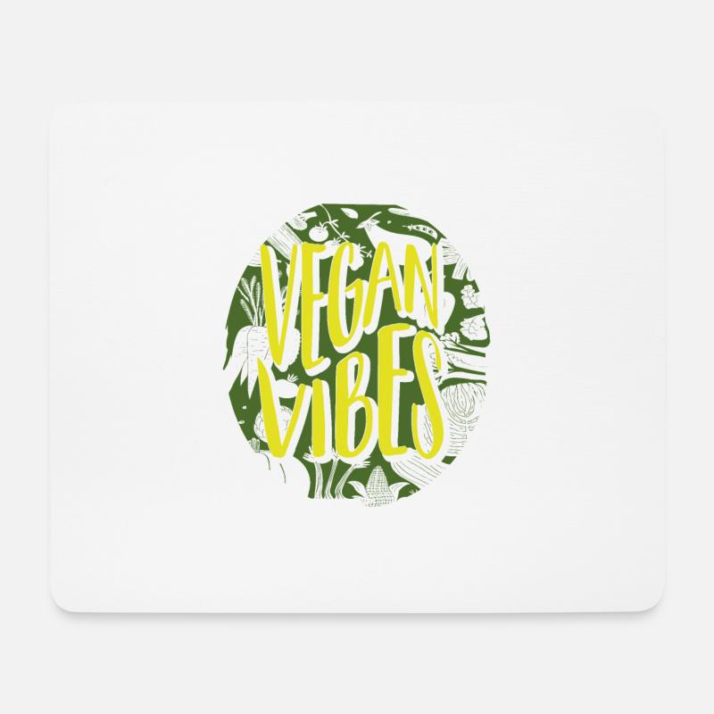 Vegan vegans - Mouse Pad (horizontal) - white