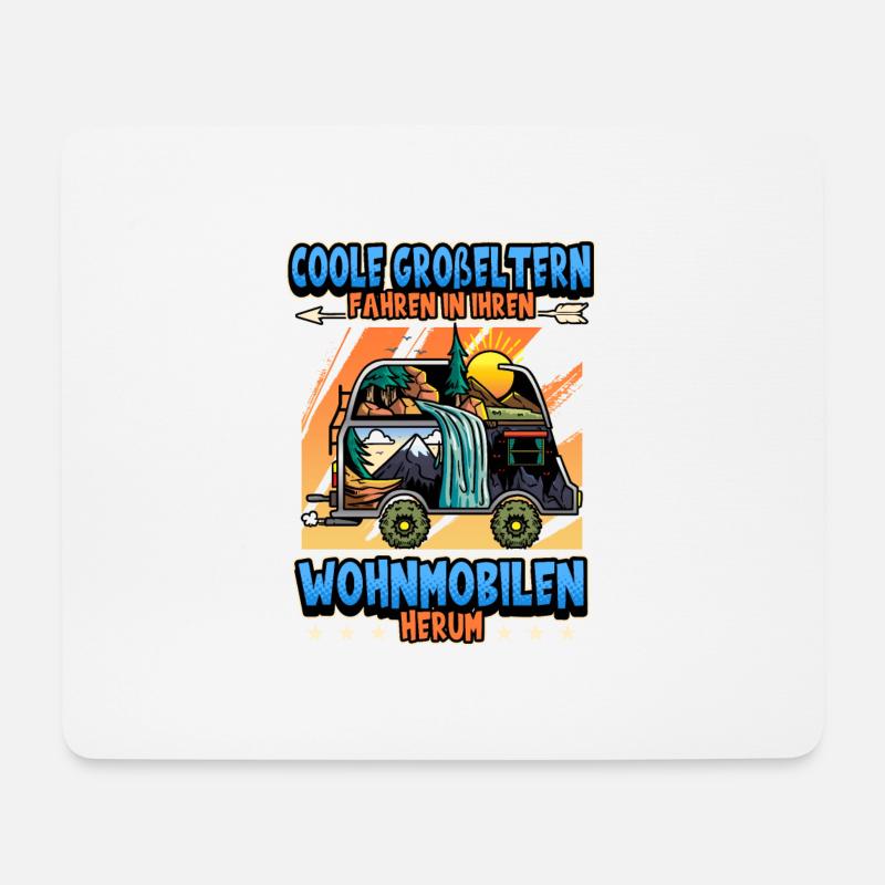Camping Großeltern Oma Opa Wohnwagen Geschenk - Mousepad (Querformat) - Weiß