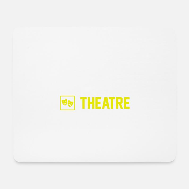 EAT SLEEP THEATRE REPEAT - Mousepad (Querformat) - Weiß