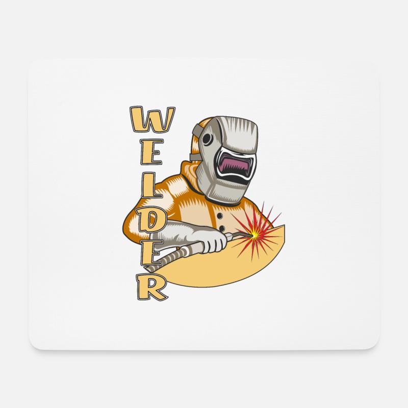 WELDER - Mousepad (Querformat) - Weiß