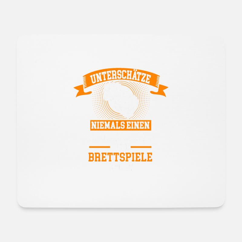 Brettspiele Opa Großvater - Mousepad (Querformat) - Weiß