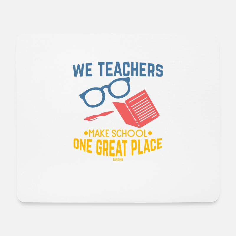 Lehrer - Mousepad (Querformat) - Weiß