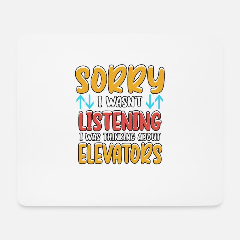 Aufzugmonteur Mechatroniker Aufzug Beruf Geschenk - Mousepad (Querformat) - Weiß