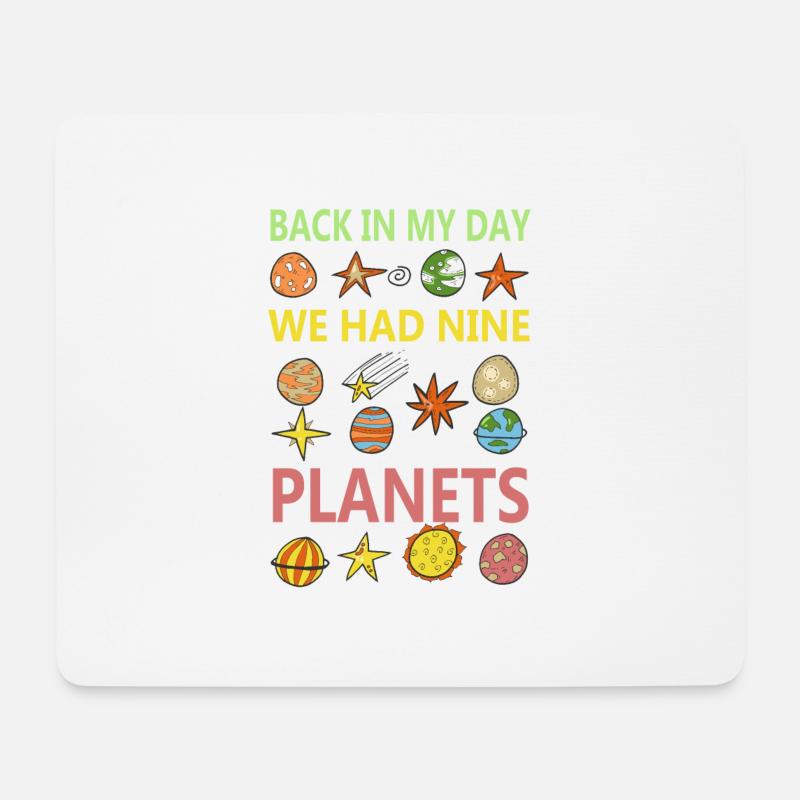 planets - Mouse Pad (horizontal) - white