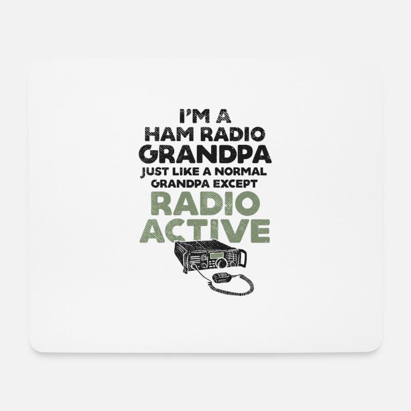 Amateurfunk Funk CD Ham Radio Operator - Mousepad (Querformat) - Weiß