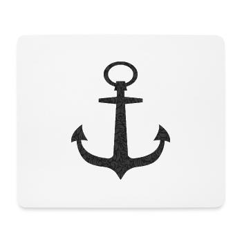 Anker - Mousepad (Querformat) - Weiß - Vorne