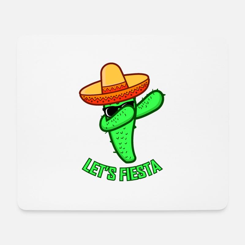 LET'S FIESTA Cinco De Mayo Geschenk Party Frauen - Mousepad (Querformat) - Weiß