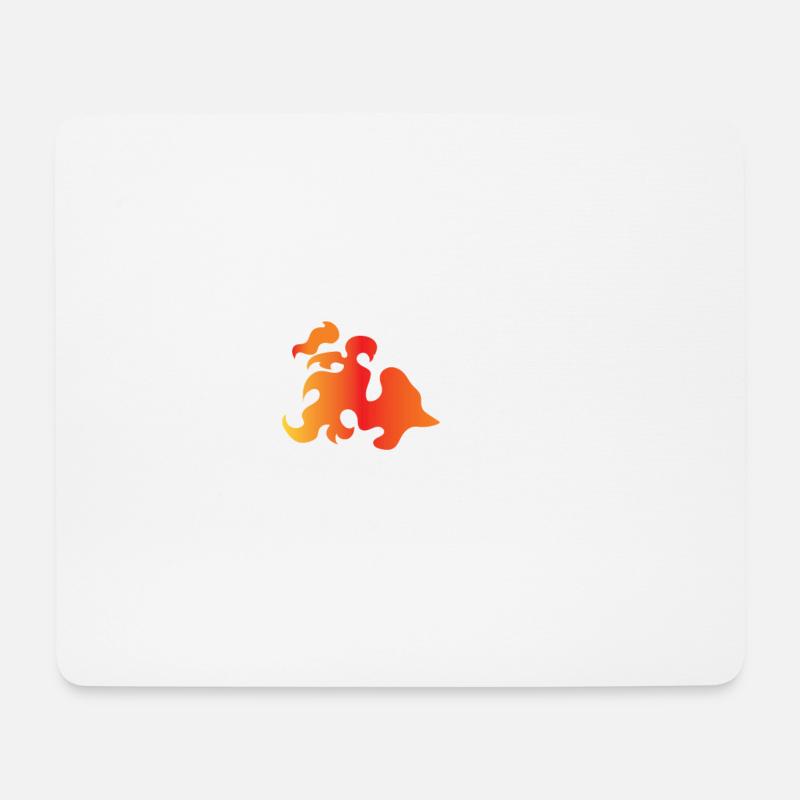 Feuerspucker Zirkus Feuer spucken Fackel - Mousepad (Querformat) - Weiß