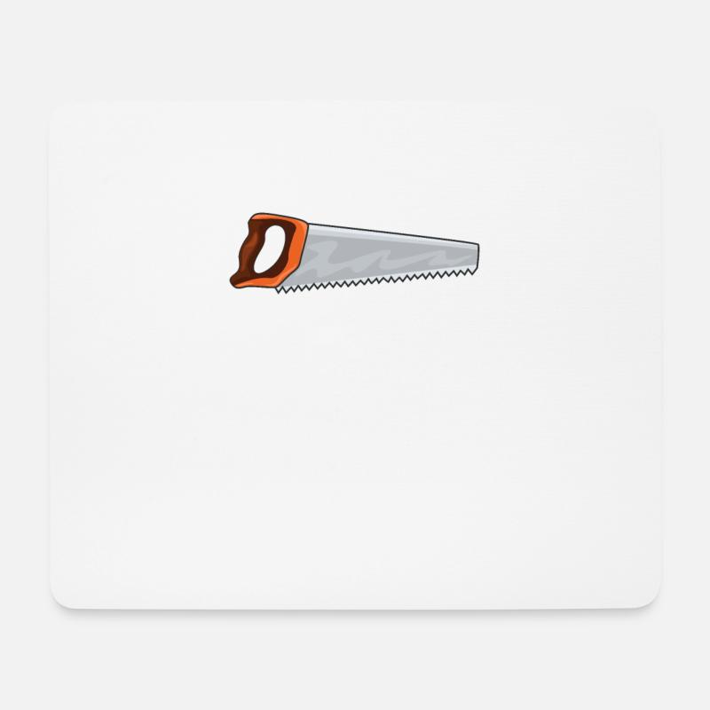 Säge - Mousepad (Querformat) - Weiß
