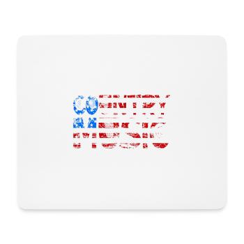 Country Musik Retro Vintage Gitarre - Mousepad (Querformat) - Weiß - Vorne