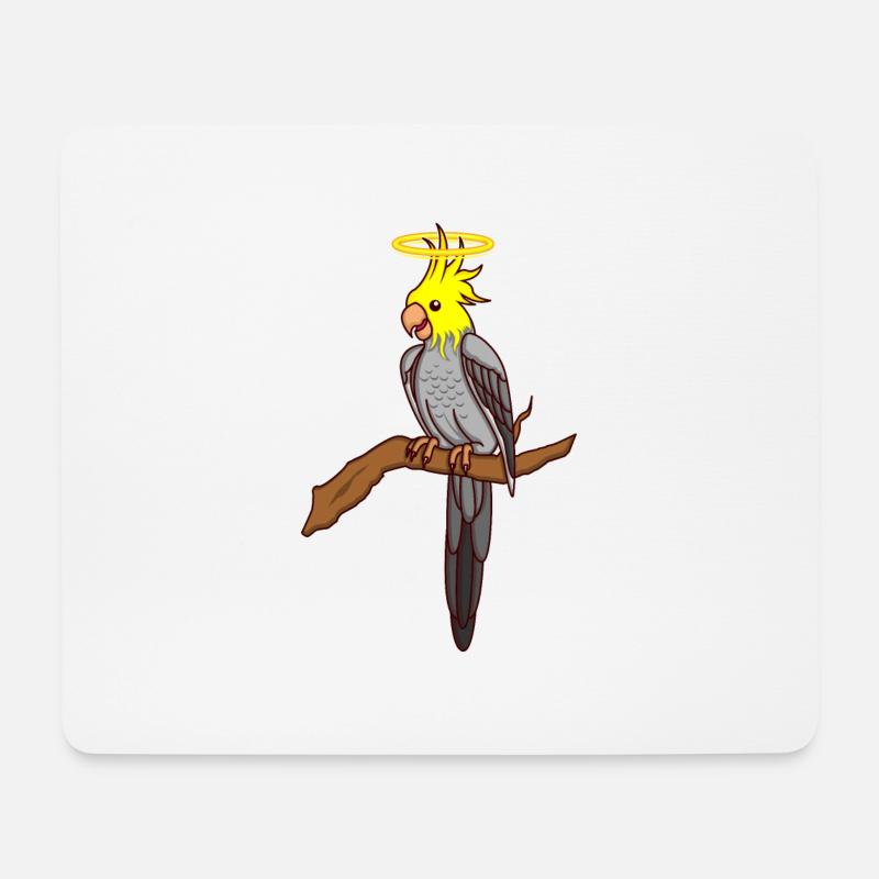 NYMPHENSITTICH Großsittich Geschenk - Mousepad (Querformat) - Weiß