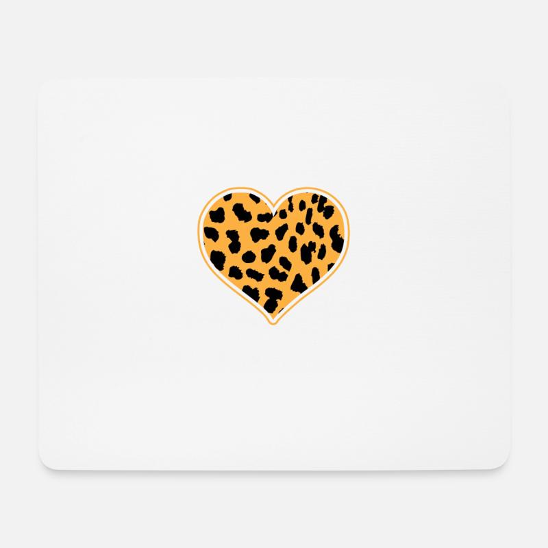 Leopard Endes - Mousepad (Querformat) - Weiß