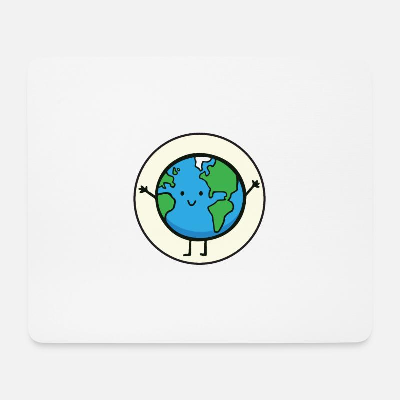 Nachhaltigkeit - Mousepad (Querformat) - Weiß