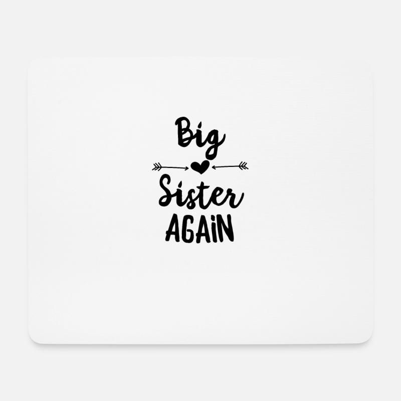 Big Sister Again - Mousepad (Querformat) - Weiß