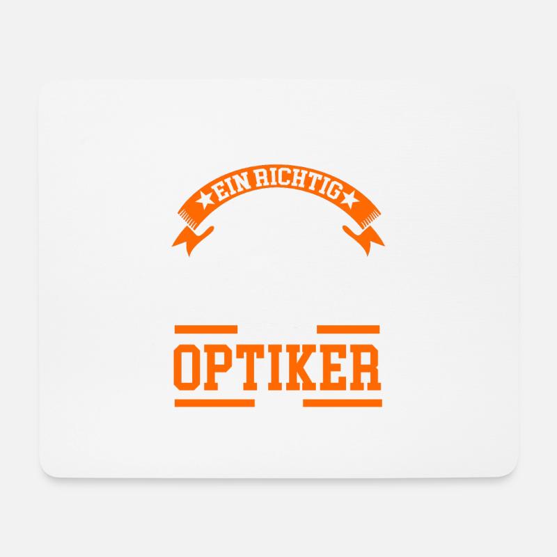 Optiker Brille Optik Geschenk - Mousepad (Querformat) - Weiß
