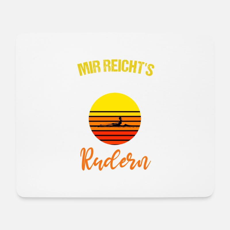 Mir reicht's ich geh Rudern Ruderer Geschenk Sport - Mousepad (Querformat) - Weiß