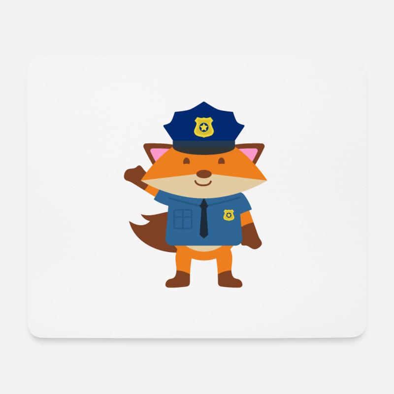 Polizei Uniform - Mousepad (Querformat) - Weiß