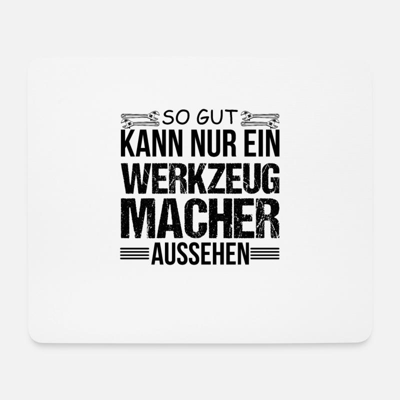 Werkzeugmacher - Mousepad (Querformat) - Weiß