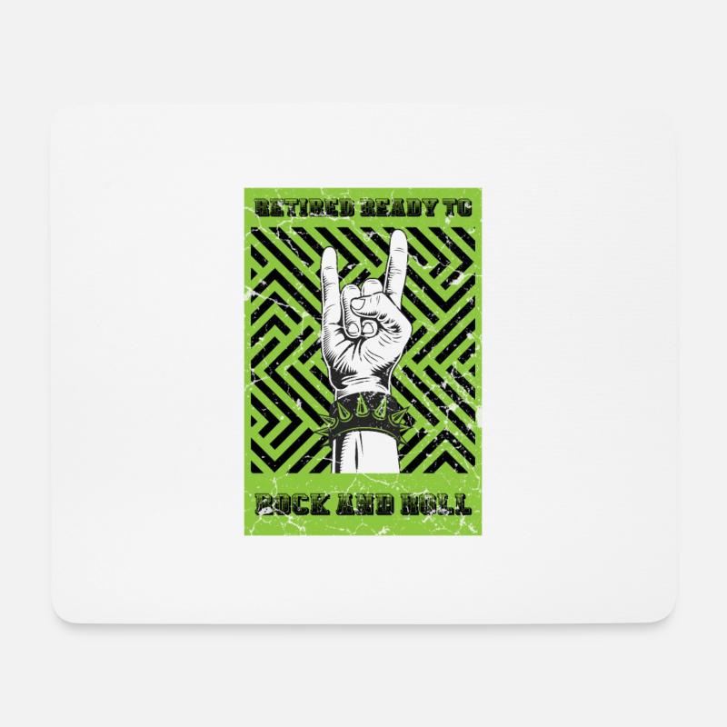 Renter Rock and Roll - Mousepad (Querformat) - Weiß