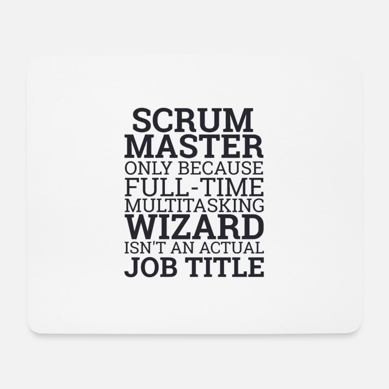 "Scrum Master" | Scrum Master - Mousepad (Querformat) - Weiß