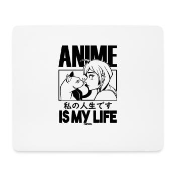 Pet Cat Manga Anime - Mouse Pad (horizontal) - white - Front