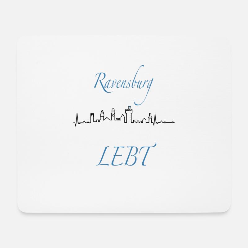 Ravensburg Lebt - Mousepad (Querformat) - Weiß