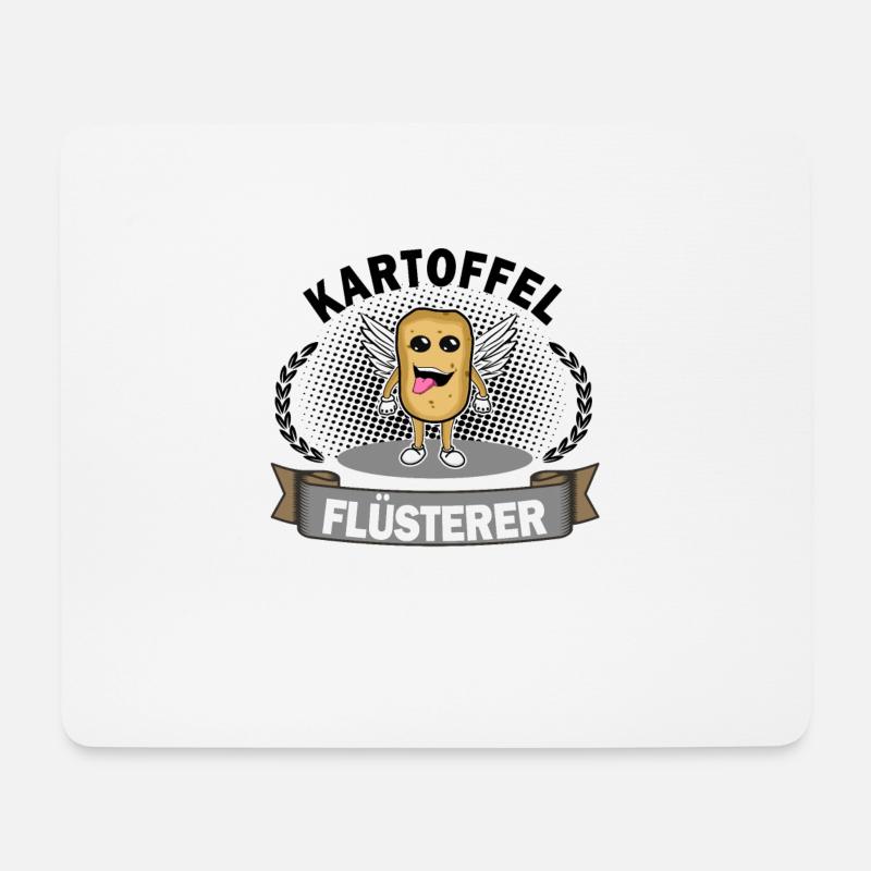 Kartoffel - Mousepad (Querformat) - Weiß