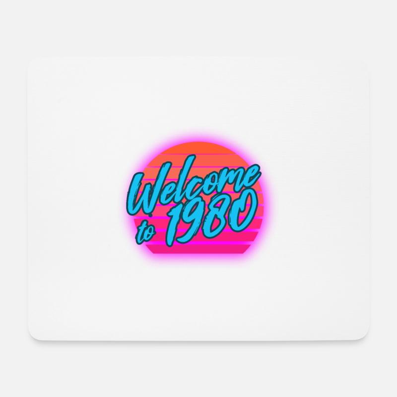 80er Vintage 80er Outfir 80er Retro 80er Jahre - Mousepad (Querformat) - Weiß