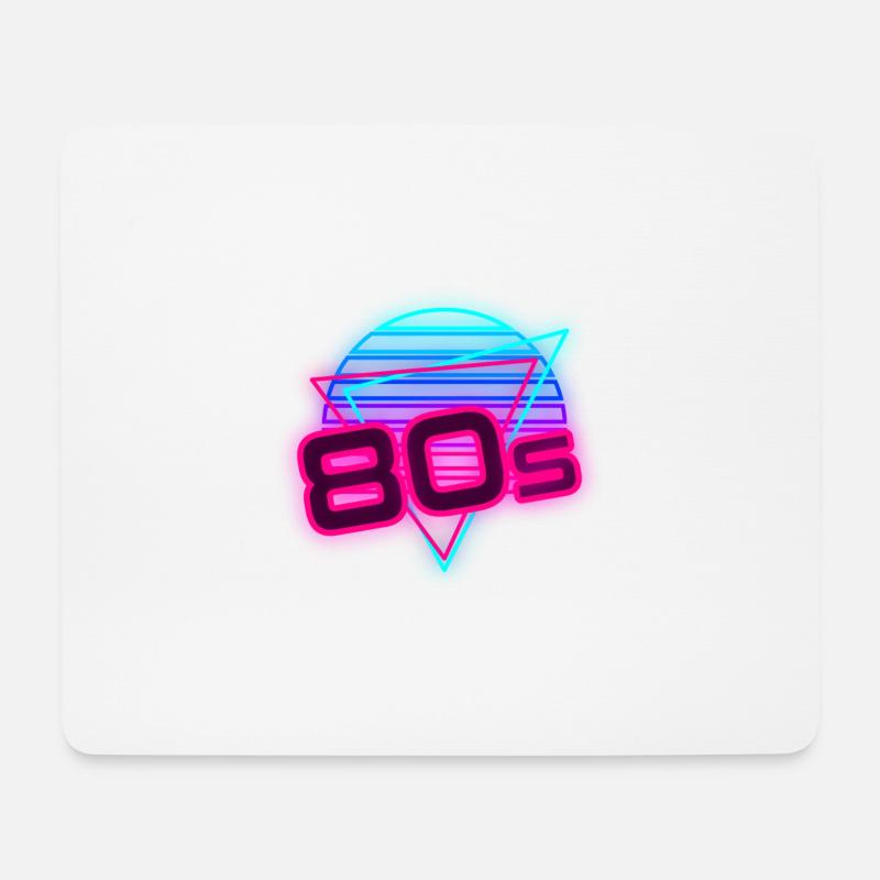 80er Mottoparty 80er Outfir 80er Retro 80er Jahre - Mousepad (Querformat) - Weiß