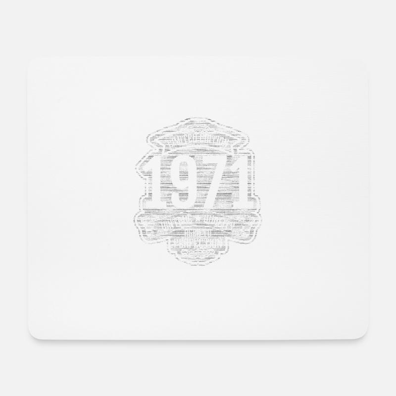 Geboren 1971 Geburtstag Vintage 1971 - Mousepad (Querformat) - Weiß